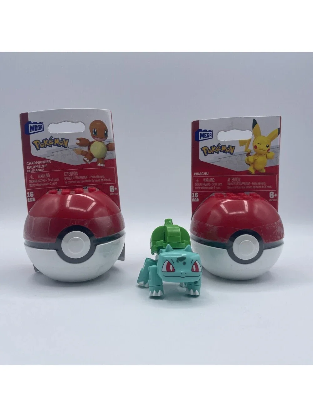 Mega Construx Pokemon Charmander & Pikachu Sealed & Bulbasaur Opened!